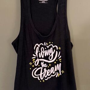 Secret Treasures Black Graphic 'Living the Dream' Tank